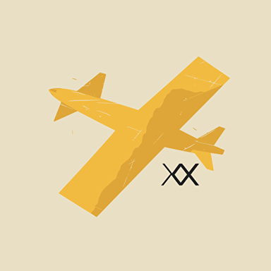 Letter XD, Minimalist Design, Plane 2d, Vector, Company Logo, Abstract, Van Gogh,