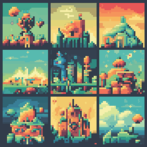 pixel art vector image