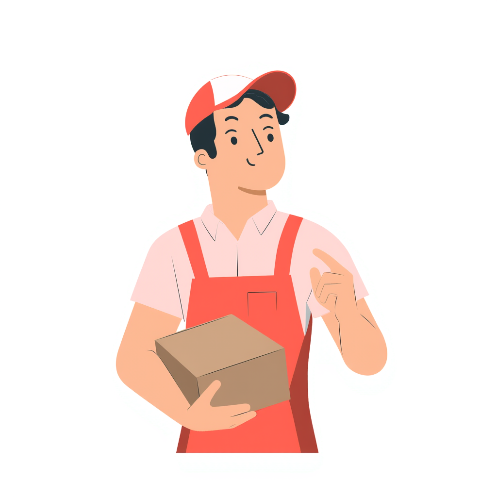 a pizza delivery person