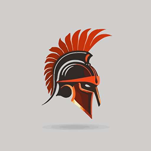 logo, design agency, warrior helmet, minimalistic, white background, Vector