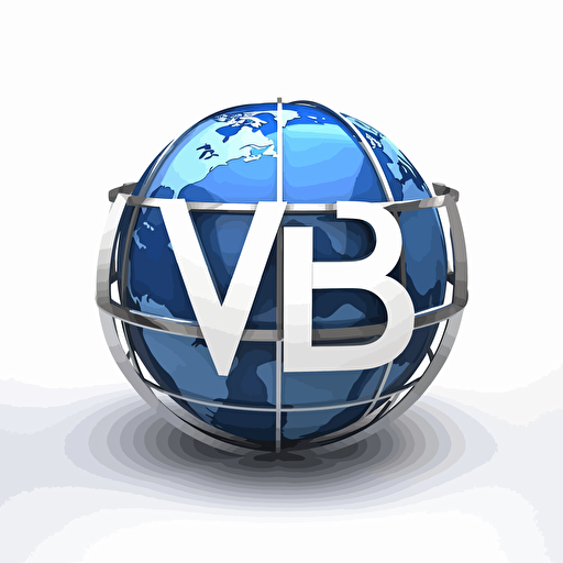 web3 tech company logo named "W3B" , vector logo, modern