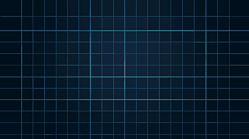 flat design grid, vector art, minimalist, dark blue background