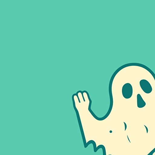 minimal vectorial logo pizza fantasma