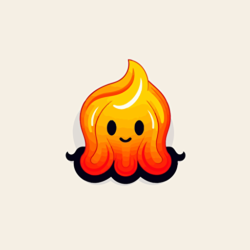 a mascot logo of a shirm, simple, vector