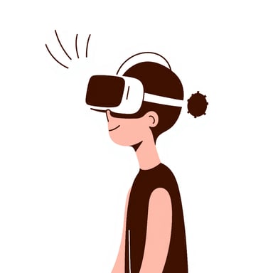 a person using a vr 