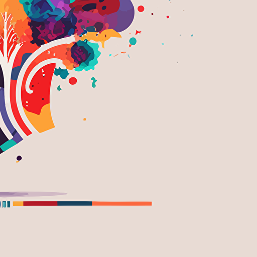 colorful flat vector of psychology