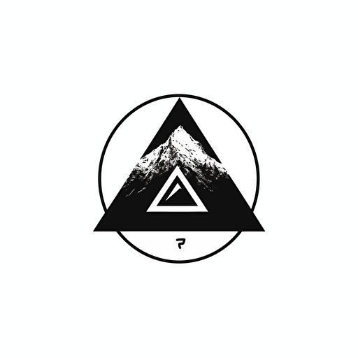 iconic logo of apex predetor minimalist vector image, black logo on white background, captivating look, vector