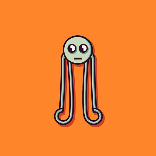 modern day clippy flat vector logo