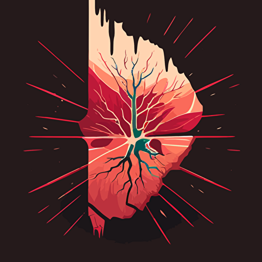 healing scar tissue vector