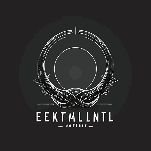 Clean minimilist logo for eternal circle vector