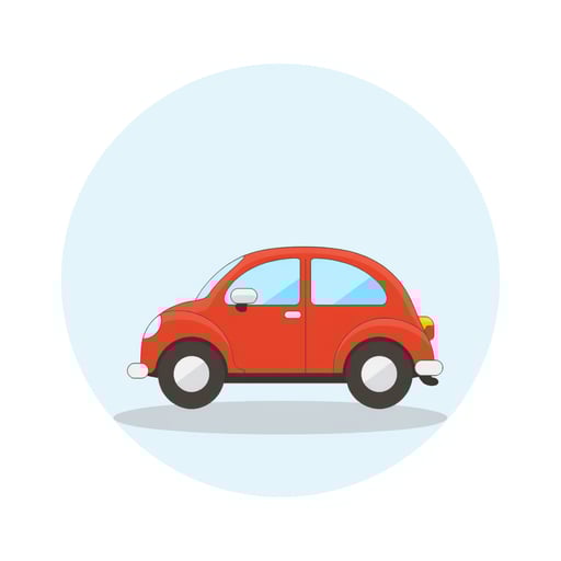 a car driving on a 