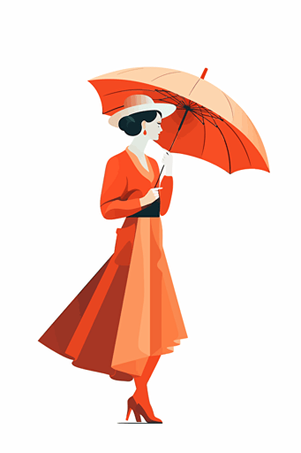 Simplified flat art vector image of, white background