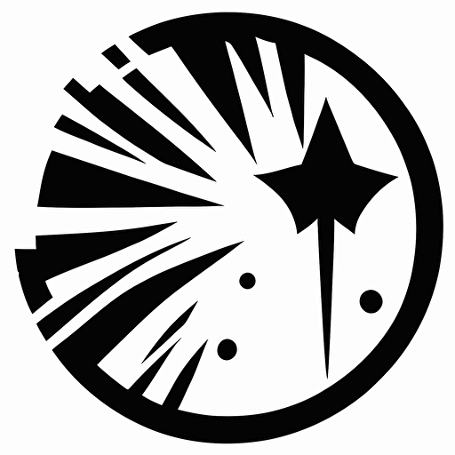 detailed dampened magic status condition icon, black and white, vector, flat, svg, dnd style
