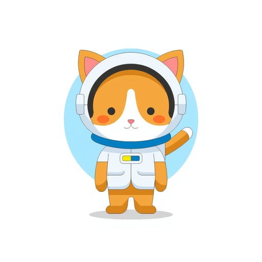 a cat astronaut