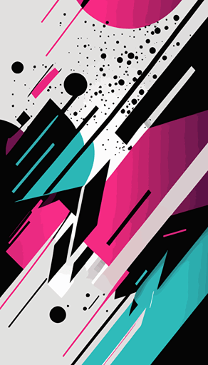 abstract minimalistic flat vector design background, purple, pink, light blue, white, black colors, black and dark main color, overlayed with some noise