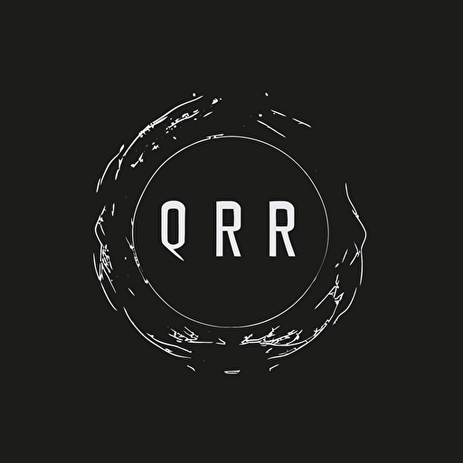 Minimalistic black and white vector logo with the letters O and R