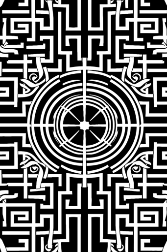 svg, vector, black and white, greek chinese pattern