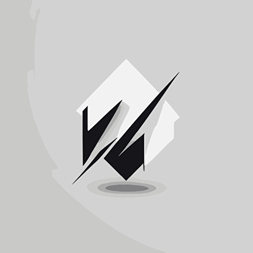 create a minimalist vector logo in white background