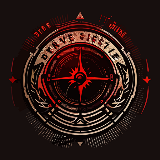 gym logo that uses a compass as the main focal image must be a vector logo