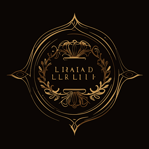 luxury simple logo, vector image