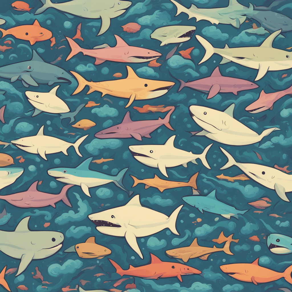 a sea full of sharks