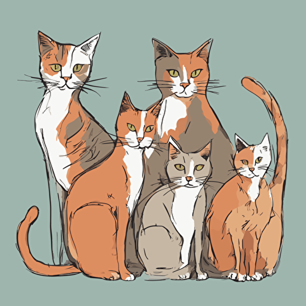 a group of cats