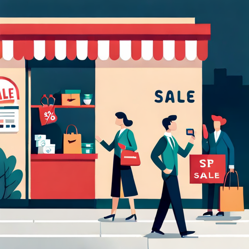 a store having a sale