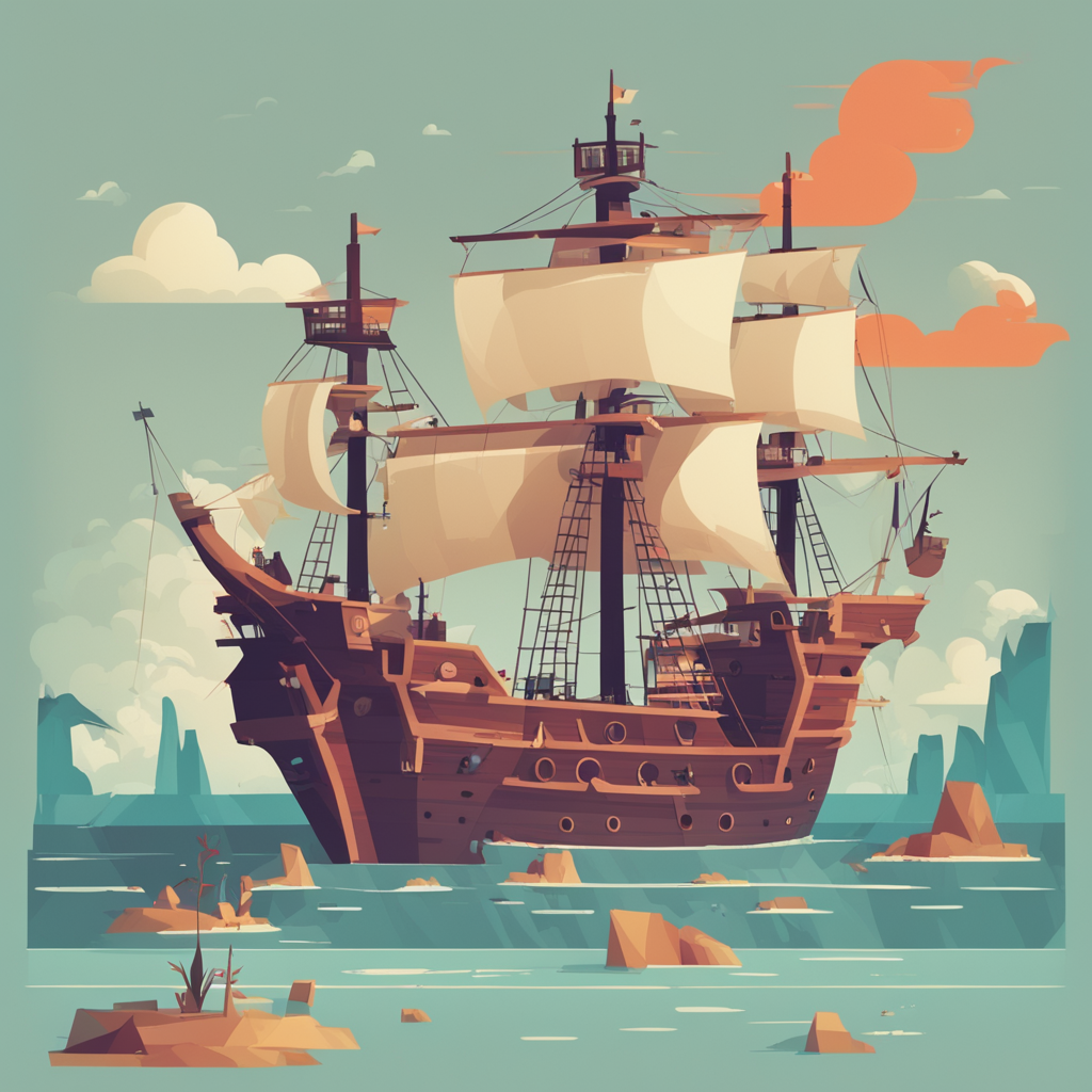 a pirate ship