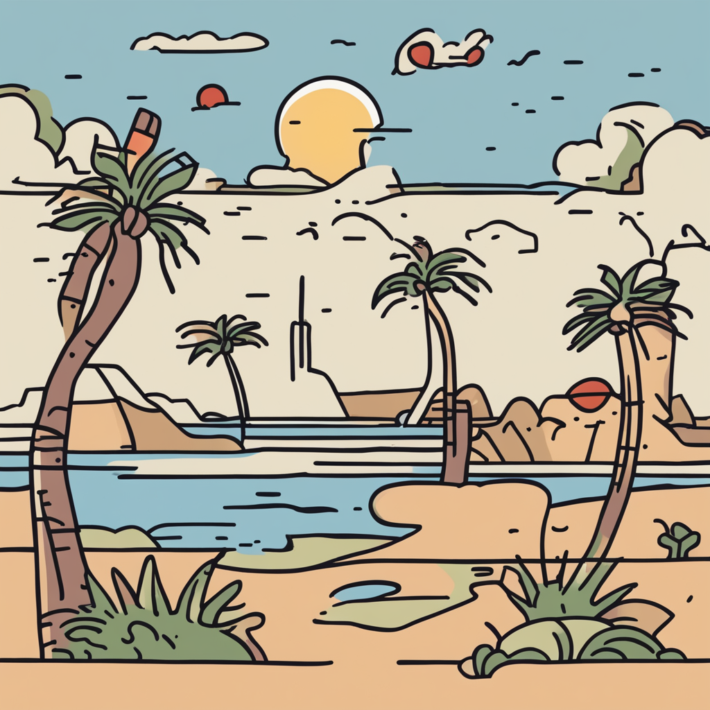 a desert island