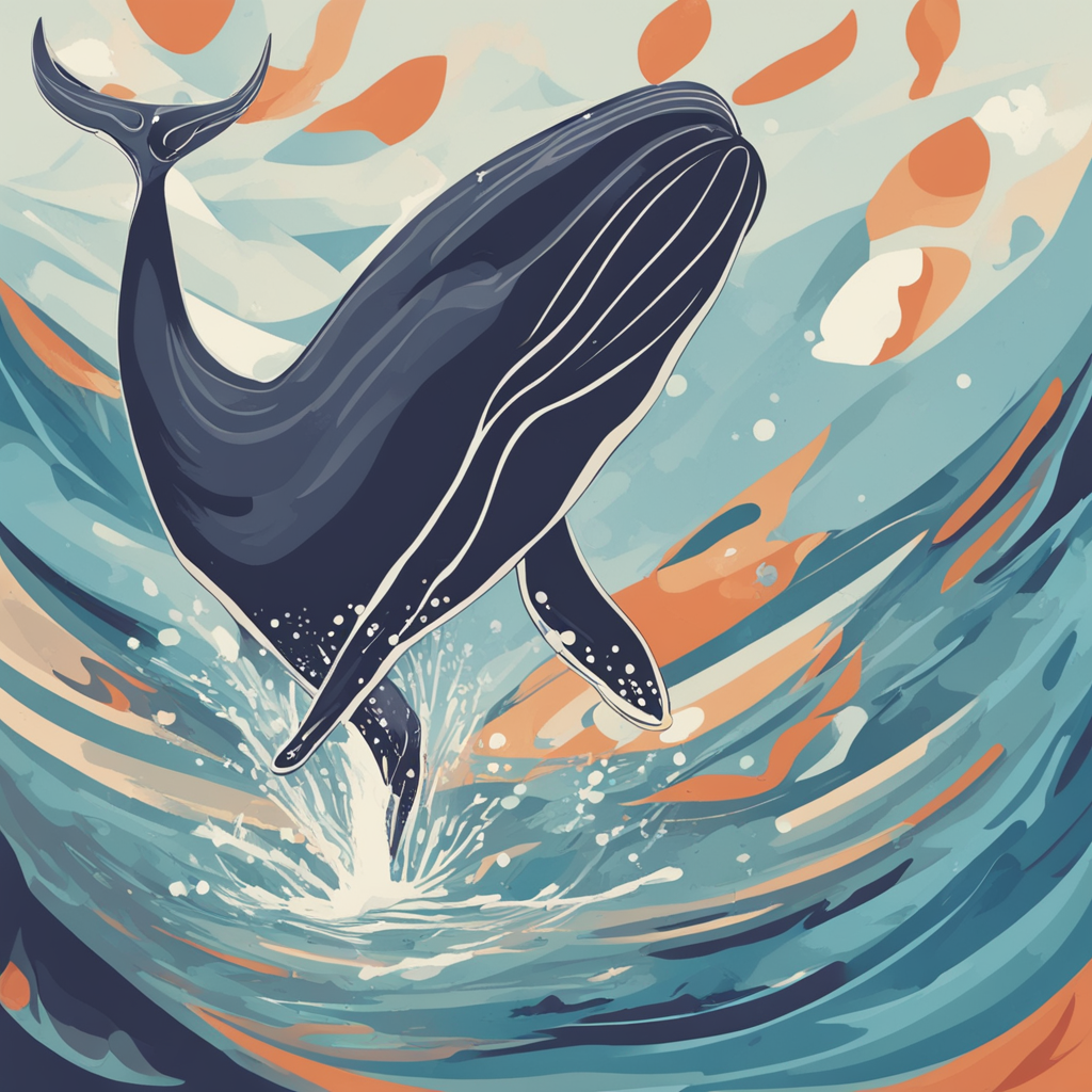 a whale jumping out of the water