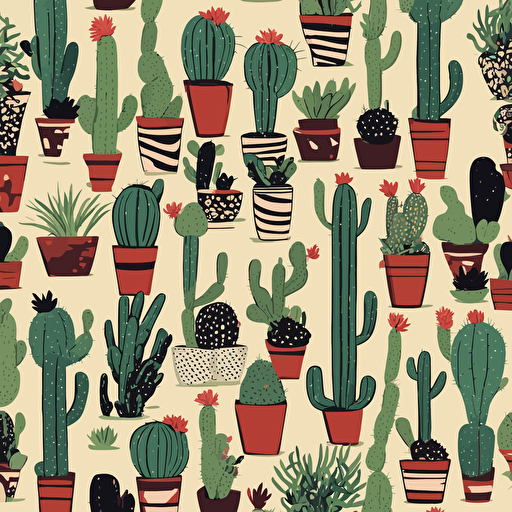 a collection of cacti in the desert