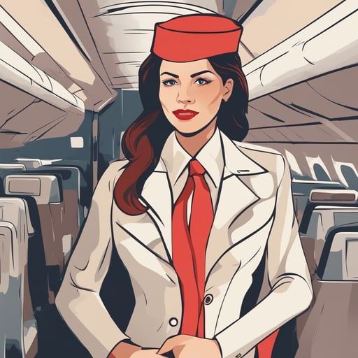 a flight attendant