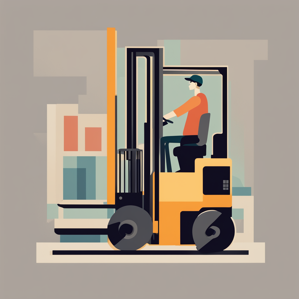 a forklift