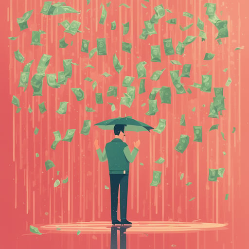 raining money