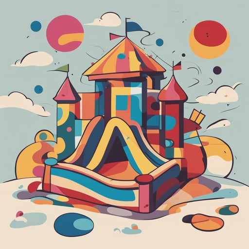 a bouncy house