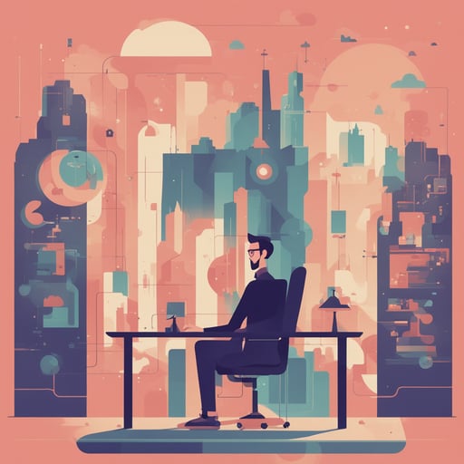 a man presenting code architecture 