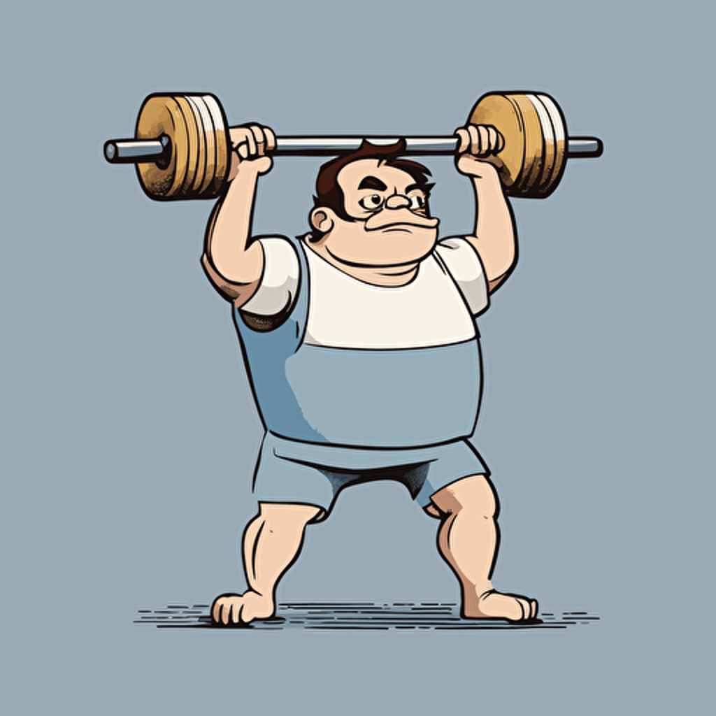 a person weightlifting