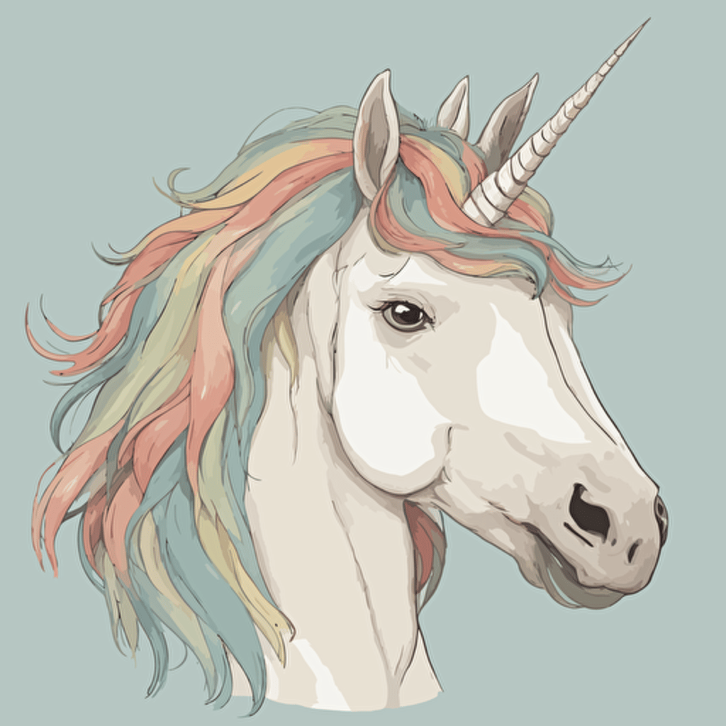 a portrait of a unicorn
