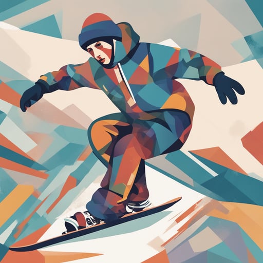 a person snowboarding