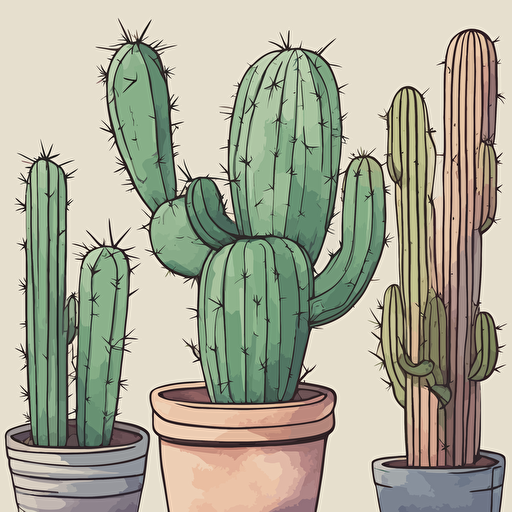 a cactus with a face