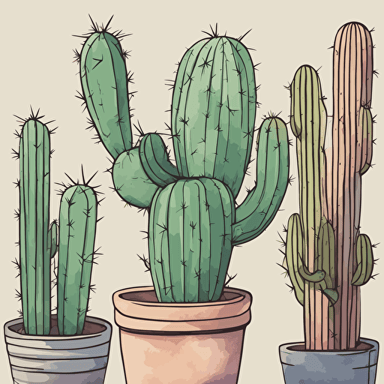 a cactus with a face