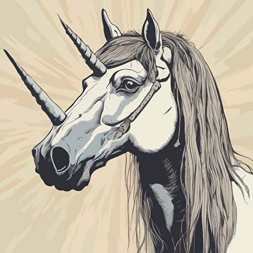 a portrait of a unicorn