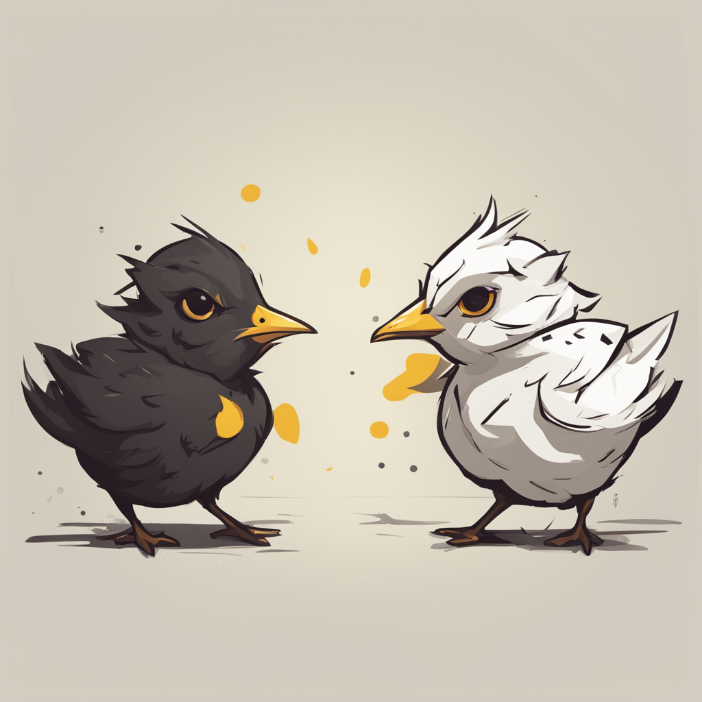chicks playing