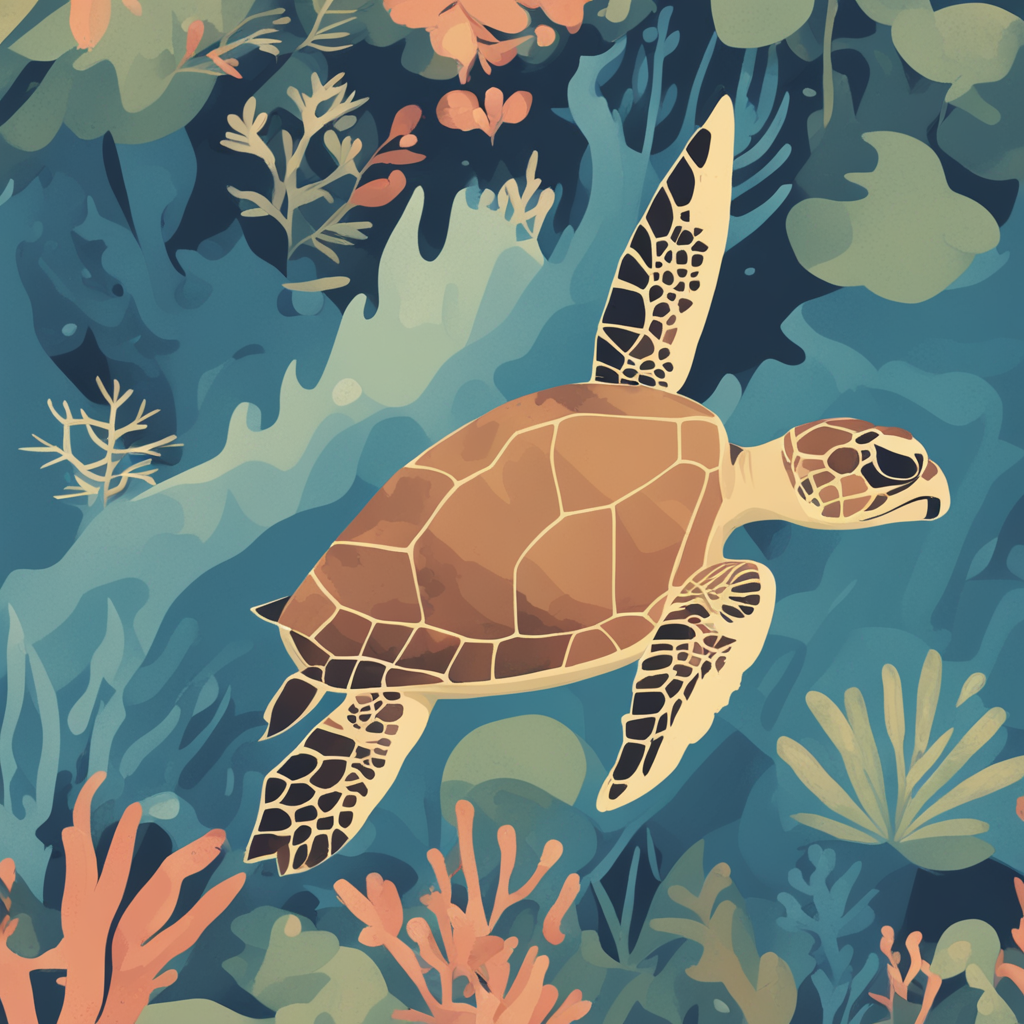 a sea turtle