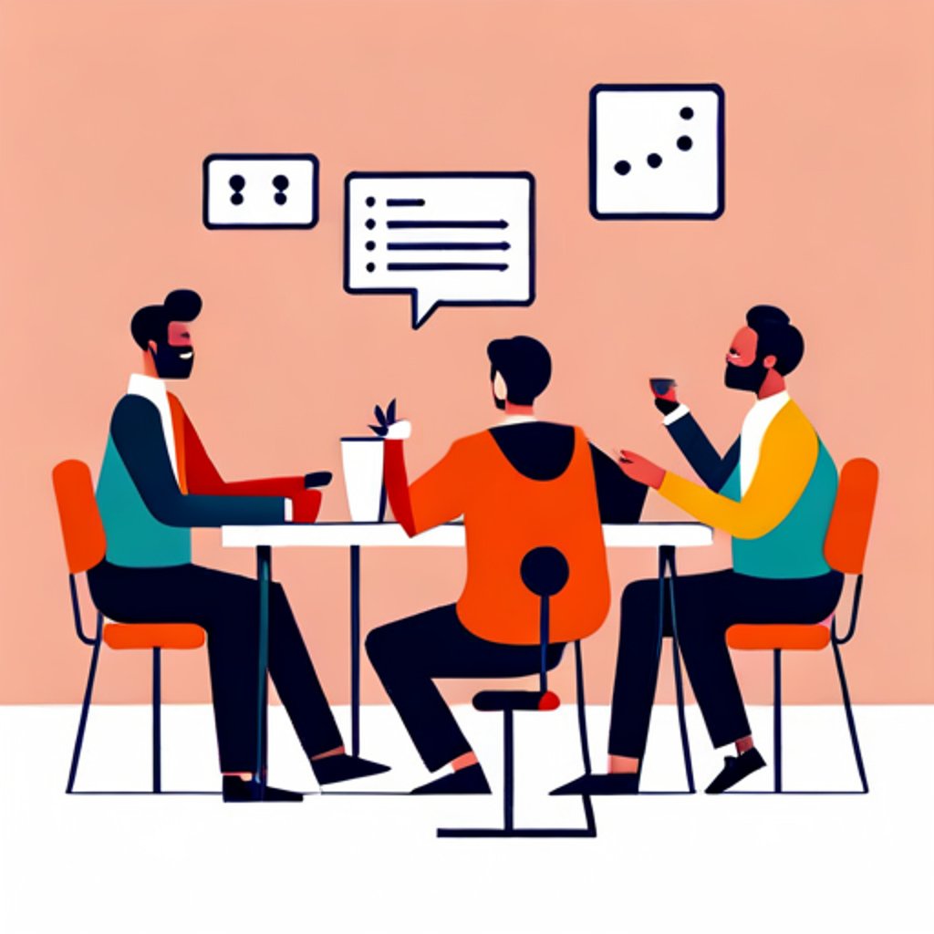 people talking at a party