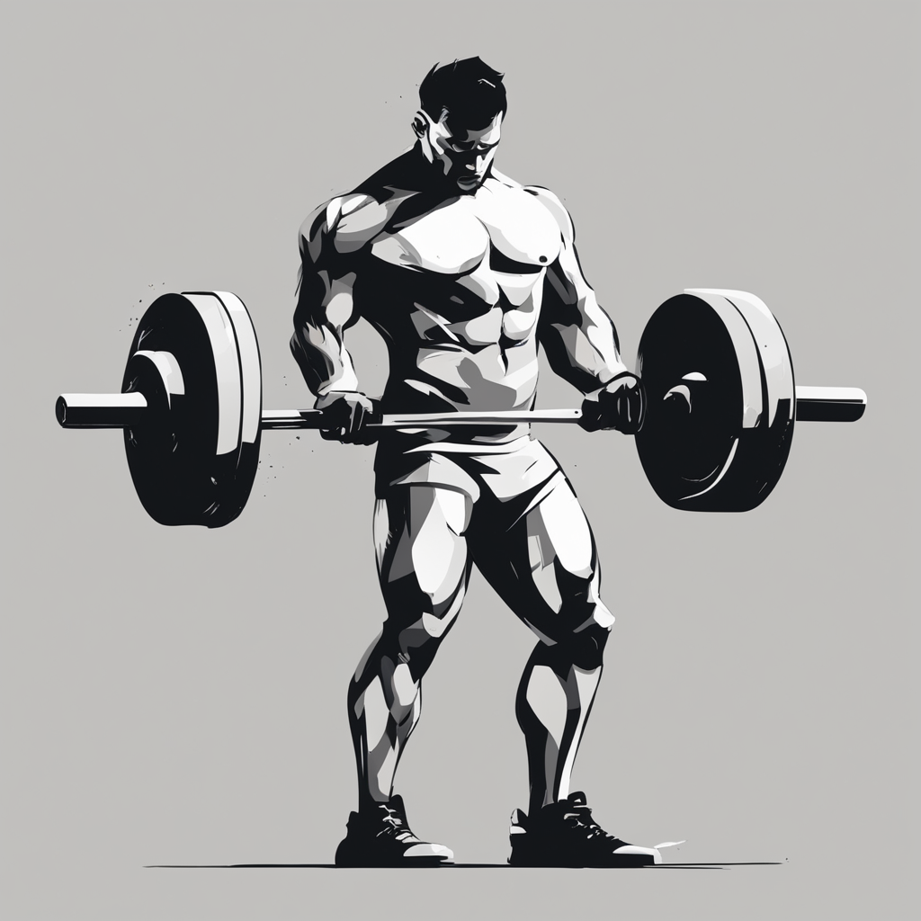 a person weightlifting