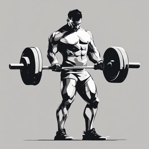 a person weightlifting