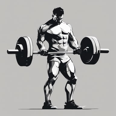 a person weightlifting