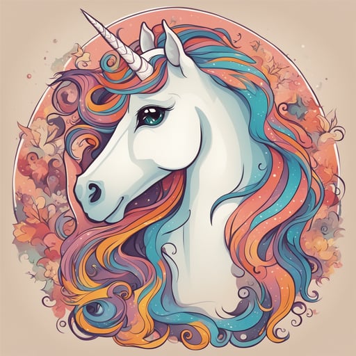 a portrait of a unicorn