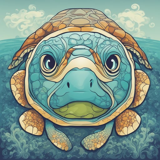 a sea turtle